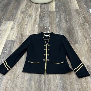 Black Military Style Women's Jacket